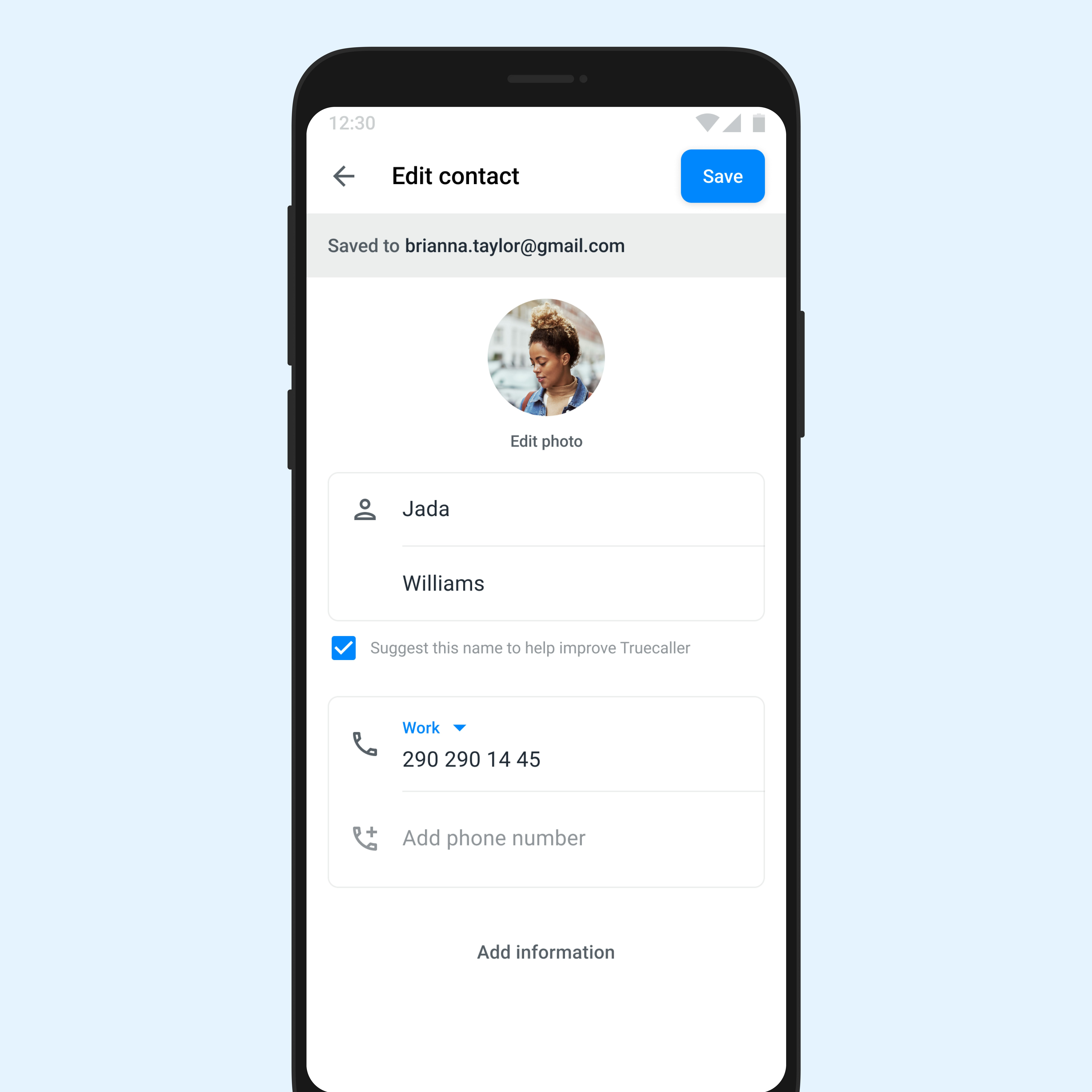 Edit your Contacts with Truecaller
