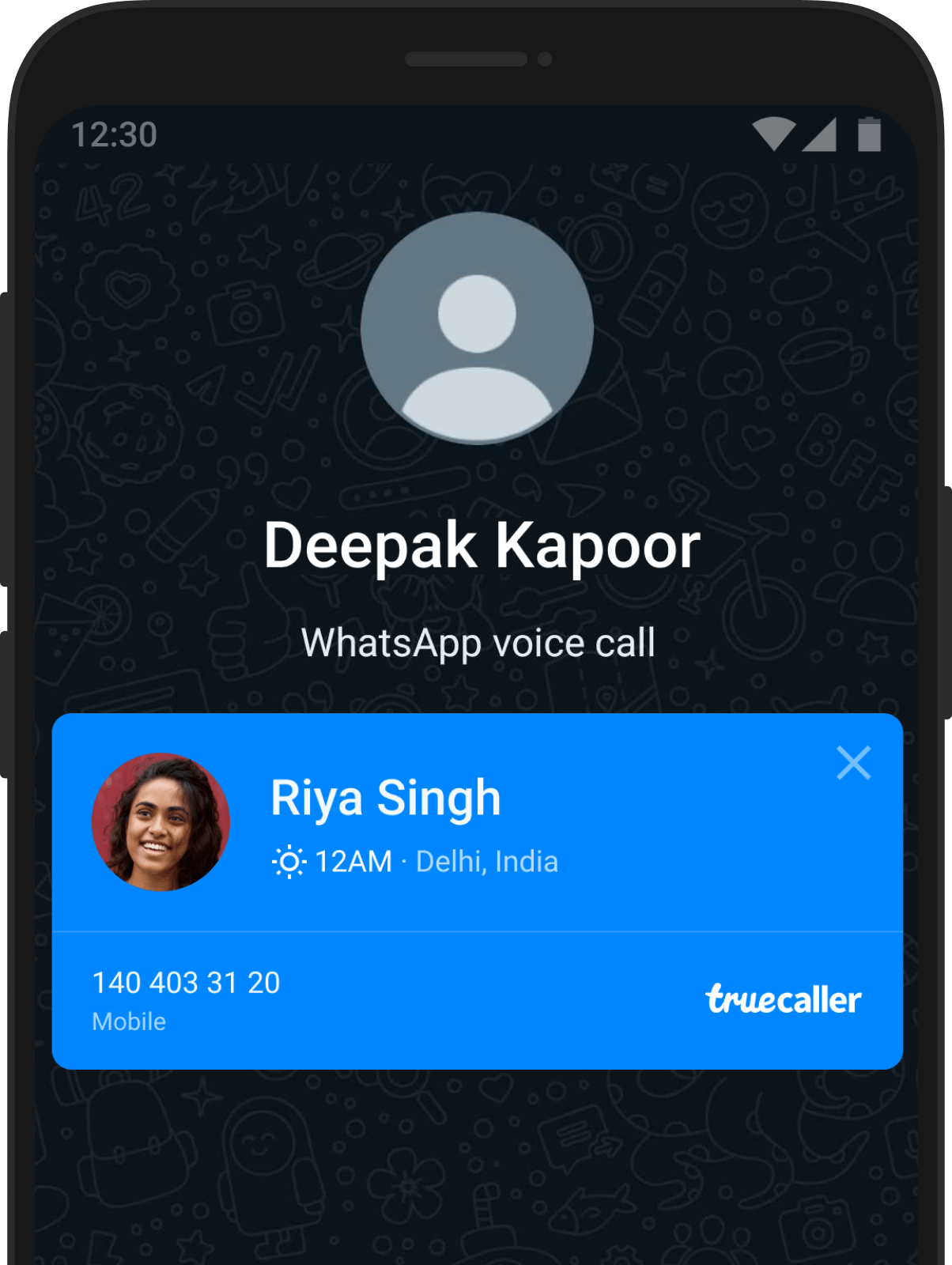 Caller ID for WhatsApp with Truecaller
