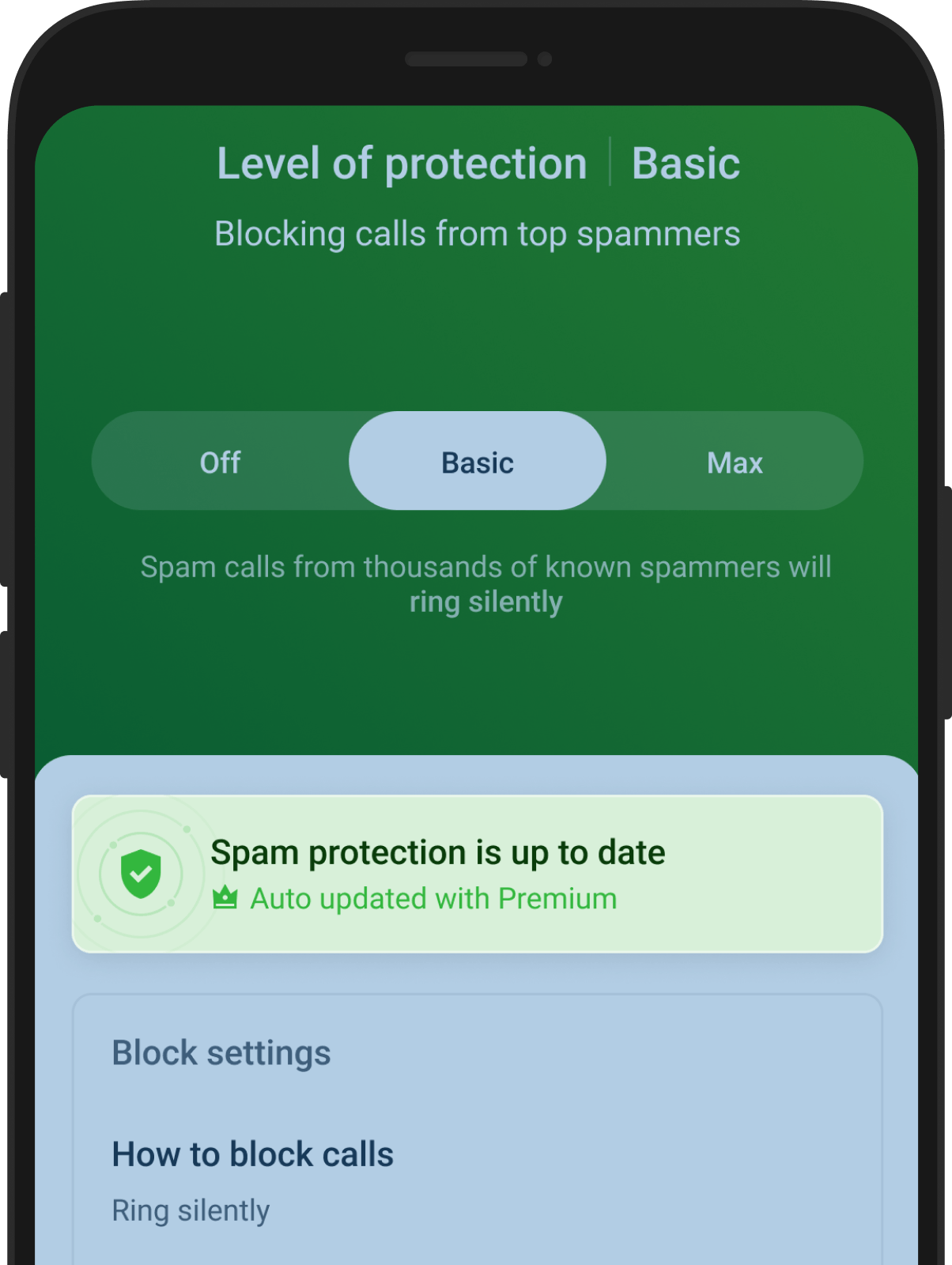 Updated Spam Blocking with Truecaller