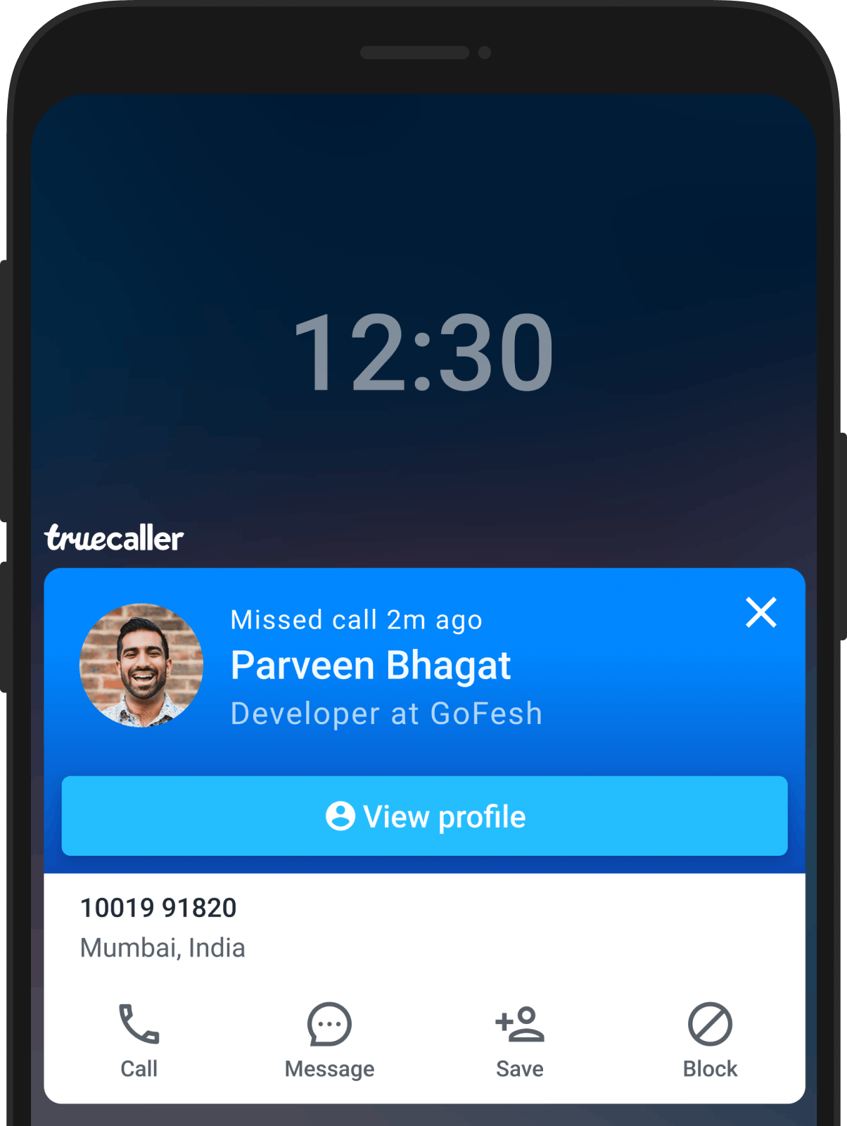 Truecaller's After Call Screen with Number Blocking Shortcut